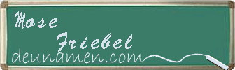 Mose Friebel Visitenkarte